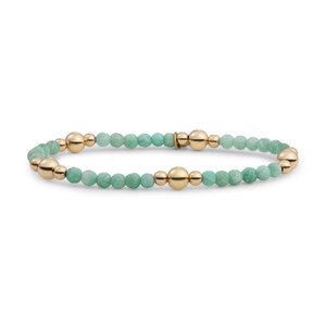 SPARKLING SPARKLING Armband | Rich Green Amazonite Bold Mix Armband