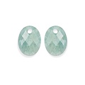 SPARKLING SPARKLING Oorbellen | Edelstenen | Rich Green Amazonite Medium Oval