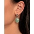 SPARKLING SPARKLING Oorbellen | Edelstenen | Rich Green Amazonite Medium Oval