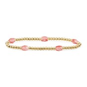 SPARKLING SPARKLING Armband | Cherry Quartz Reverse Edge Mix armband