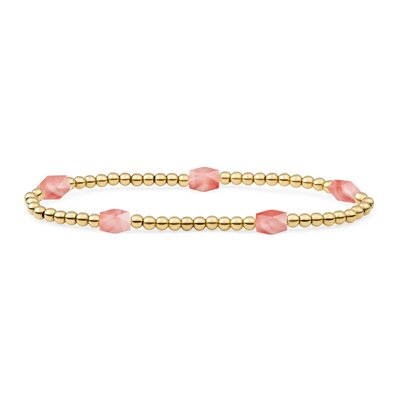 SPARKLING SPARKLING Armband | Cherry Quartz Reverse Edge Mix armband