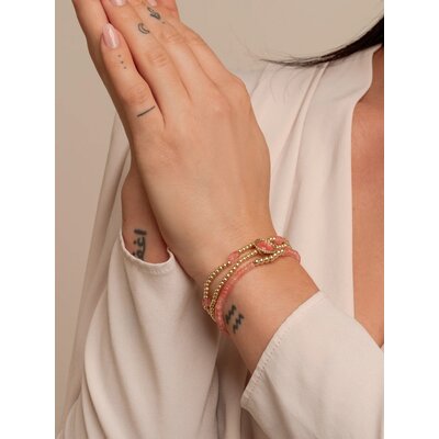 SPARKLING SPARKLING Armband | Cherry Quartz Reverse Edge Mix armband