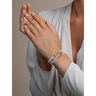 SPARKLING SPARKLING Armband |  Moonstone Reverse Universe Armband  | Verguld