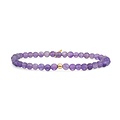 SPARKLING SPARKLING Armband | Amethyst Saturn small armband | Verguld