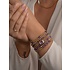 SPARKLING SPARKLING Armband | Amethyst Saturn small armband | Verguld