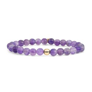 SPARKLING SPARKLING Armband | Amethyst Saturn large armband