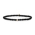 SPARKLING SPARKLING Armband | Onyx Saturn small armband | Verguld