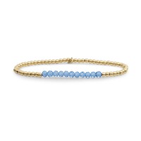 SPARKLING SPARKLING Armband | Aquamarine Quartz Universe armband | Verguld