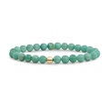 SPARKLING SPARKLING Armband | Rich Green Amazonite Saturn large armband | Verguld