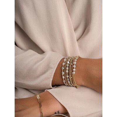 SPARKLING SPARKLING Armband | Pearl Interstellar armband | Verguld
