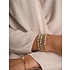 SPARKLING SPARKLING Armband | Pearl Saturn small armband  | Verguld