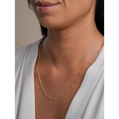 SPARKLING SPARKLING Ketting | Faceted Ball Ketting | Verguld