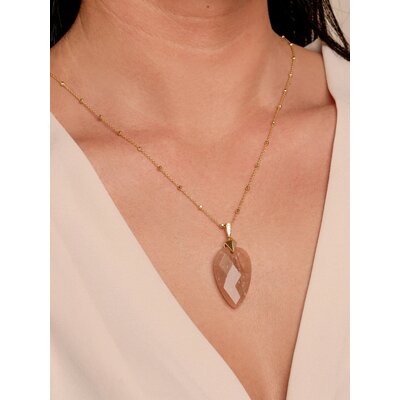 SPARKLING SPARKLING Ketting | Faceted Ball Ketting | Verguld