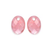 SPARKLING SPARKLING Oorbellen | Edelstenen | Cherry Quartz Medium Oval