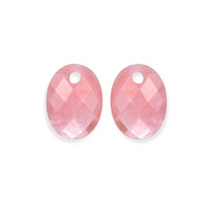 SPARKLING SPARKLING Oorbellen | Edelstenen | Cherry Quartz Medium Oval