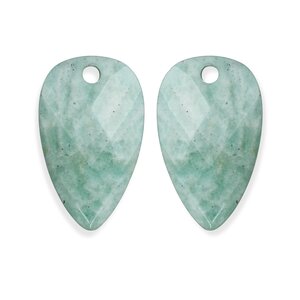 SPARKLING SPARKLING Oorbellen | Edelstenen | Rich Green Amazonite Blossom