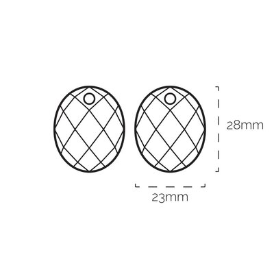 SPARKLING SPARKLING Oorbellen | Edelstenen | Sunstone Large Oval