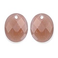 SPARKLING SPARKLING Oorbellen | Edelstenen | Sunstone Large Oval