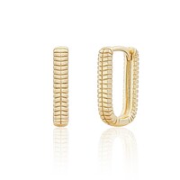 SPARKLING SPARKLING Oorbellen | Square Creolen | Verguld