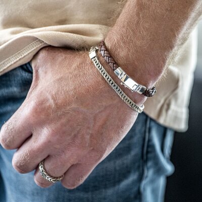 SILK Jewellery SILK Armband | 764 Armband | Zilver | DOUBLE LINKED