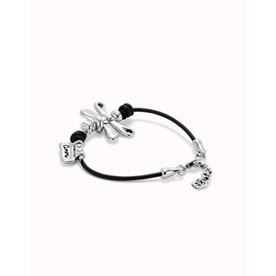 UNOde50 UNOde50 Armband | DRAGON FLY | LEER | PUL2479MARMTL