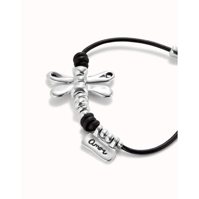 UNOde50 UNOde50 Armband | DRAGON FLY | LEER | PUL2479MARMTL