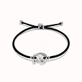 UNOde50 UNOde50 Armband | SER DIFERENTE | ZWART | ZILVER