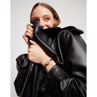 UNOde50 UNOde50 Armband | SER DIFERENTE | ZWART | ZILVER | PUL2505NGRMTL0M