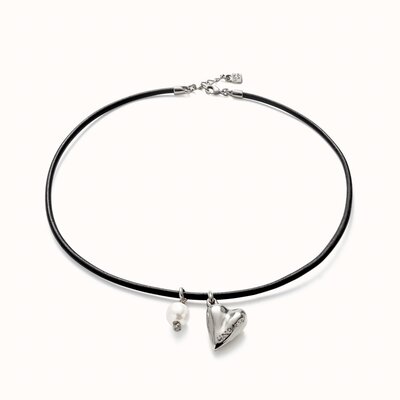 UNOde50 UNOde50  Ketting | HEART & PEARL | COL2014MARMTL