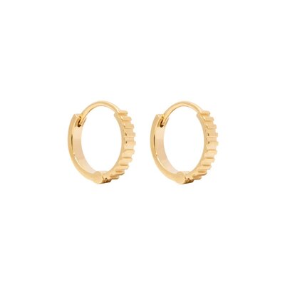 MIAB Jewels MIAB Oorbellen | Lined Click | Goldfilled