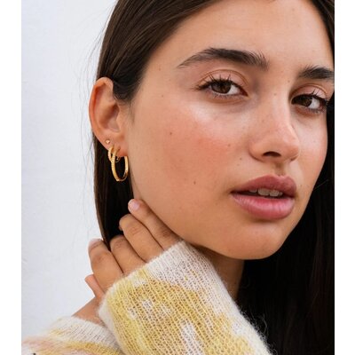 MIAB Jewels MIAB Oorbellen | Lined Click | Goldfilled