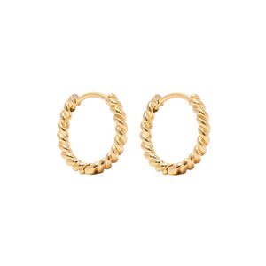 MIAB Jewels MIAB Oorbellen |  Role Click | Goldfilled