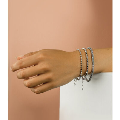 ZINZI ZINZI Armband | POPCORN | ZILVER | ZIA1057