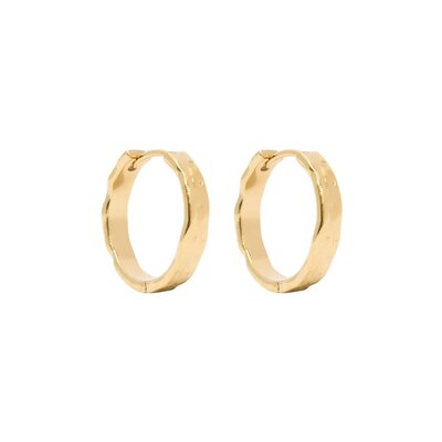 MIAB Jewels MIAB Oorbellen |  Ruffle Click | Goldfilled