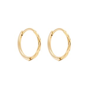 MIAB Jewels MIAB Oorbellen |  Polished Click | Goldfilled