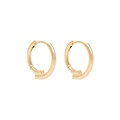 MIAB Jewels MIAB Oorbellen |  Overlined Click | Goldfilled