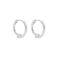 MIAB Jewels MIAB Oorbellen |  Overlined Click | Zilver