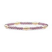 SPARKLING SPARKLING Armband | Aubergine Quartz Bold Mix | Verguld