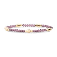 SPARKLING SPARKLING Armband | Aubergine Quartz Bold Mix | Verguld