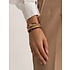SPARKLING SPARKLING Armband | Aubergine Quartz Bold Mix | Verguld