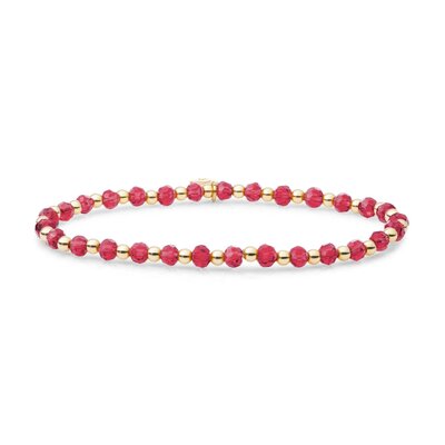 SPARKLING SPARKLING Armband | Fuchsia Quartz Interstellar | Verguld