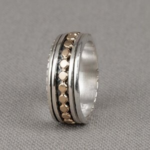JEH JEWELS JEH JEWELS Ring | Ring zilver met goldfilled classic | Touch of Gold