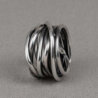 JEH JEWELS JEH JEWELS Ring | Ring zilver oxy gewikkeld dik