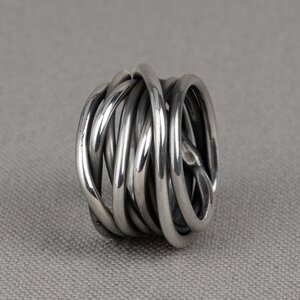JEH JEWELS JEH JEWELS Ring | Ring zilver oxy gewikkeld dik