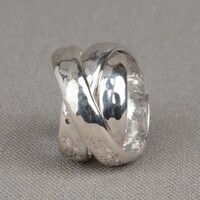 JEH JEWELS JEH JEWELS Ring | Ring zilver met hamerslag