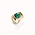 UNOde50 UNOde50 Ring | SER MAGNETICA | VERGULD | GROEN KRISTAL | FW24