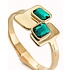 UNOde50 UNOde50 Armband | SER MAGNETICA | VERGULD | GROEN KRISTAL | PUL2486VRDORO