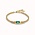 UNOde50 UNOde50 Armband | SER MAGNETICA | VERGULD | GROEN KRISTAL | FW24