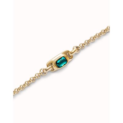 UNOde50 UNOde50 Armband | SER MAGNETICA | VERGULD | GROEN KRISTAL | PUL2495VRDORO