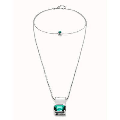 UNOde50 UNOde50 Ketting | SER MAGNETICA | GROEN KRISTAL | COL1957VRDMTL0U
